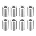 8pcs Aluminum Spacer 3 4 Od X 8 Id 1-3 16 Length Screw Standoff Bushing Plain Finish Unthreaded Round Metal For Screws Bolts 