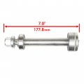 Caltric 2 Spindle Shaft Compatible With Husqvarna Lt100 Lt112 Lt120 Lt125 532137646 Bearings And Nut
