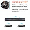 Npauto 3pcs Silverado Cab Lights Amber 12 Led Clear Lens Marker Roof Top Clearance Running Light Assembly Replacement For
