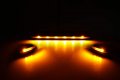 Npauto 3pcs Silverado Cab Lights Amber 12 Led Clear Lens Marker Roof Top Clearance Running Light Assembly Replacement For