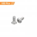 Uxcell 2-56x3 16 Pan Head Machine Screws 304 Stainless Steel 18-8 Screw Phillips Drive Fully Threaded Bright Finish Pack Of 100