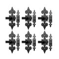 6 Cabinet Latch Wrought Iron Black Fleur De Lis Renovator S Supply 