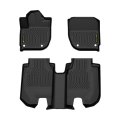 All Weather Tpe Floor Mats For Honda Hr-v 2016 2017 2018 2019 2020 2021 2022 3 Piece Black Custom Fit Car With Front And Rear 