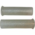 Emgo Star Fire Flake Grips For 1in Handlebars Silver 