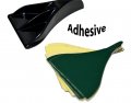 7 Pc Piece Universal Black Vortex Generators Roof Shark Fins Spoiler Wing Kit Set Of Seven For Car Truck Suv