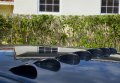 7 Pc Piece Universal Black Vortex Generators Roof Shark Fins Spoiler Wing Kit Set Of Seven For Car Truck Suv