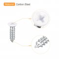 Uxcell St4x15mm White Screws Self Tapping 25pcs Flat Head Phillips Wood For Woodworking