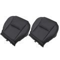Front Driver Passenger Bottom Replacement Seat Covers Black Perforated Microfiber Leather For Lexus Is250 Is350 2006 2007 2008 