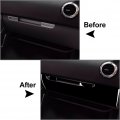 Lirun Car Interior Dashboard Trim Panel Frame Cover Lhd For Audi Tt 8n 2001 2002 2003 2004 2005 2006 Carbon Fiber Piano Black