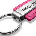 Jeep Grand Cherokee Pink Leather Key Chain