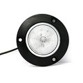 2 Pack Of Long Haul Clear Round Surface Mount Clearance Marker Led W Black Bezel 