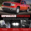 Bunker Indust Led Fog Lights For 2007-2013 Gmc Sierra 1500 2007-2014 2500hd 3500hd Bumper Driving Lamp Kit Replacement Foglight