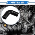 Vekauto 90 Degree Elbow Coupler Silicone Hose 38mm 1 5 Id 102mm Length Intercooler Tube Universal For Car Engine Durable Black
