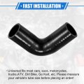 Vekauto 90 Degree Elbow Coupler Silicone Hose 38mm 1 5 Id 102mm Length Intercooler Tube Universal For Car Engine Durable Black