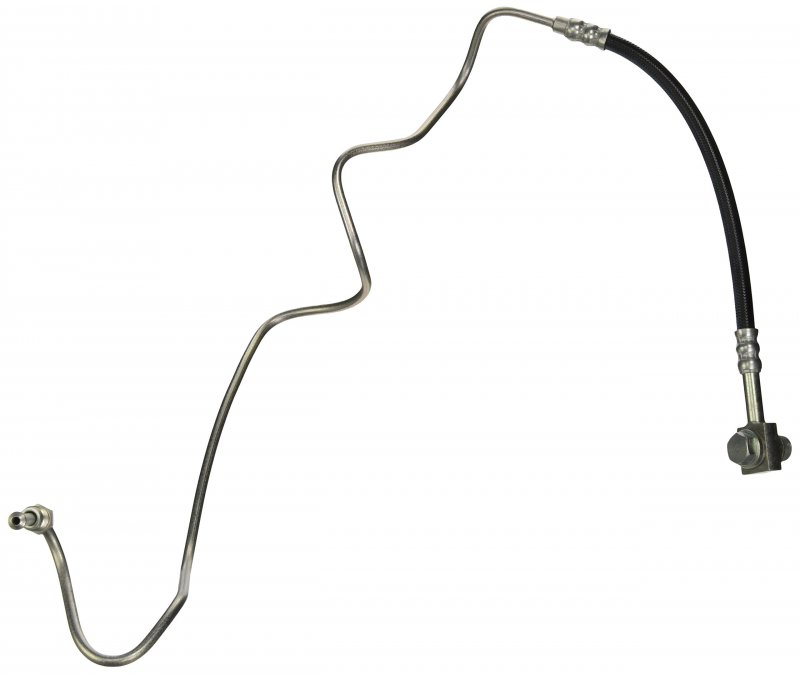 150 33357 Rear Brake Hose Black Machined Finish Vehicle Specific Fit