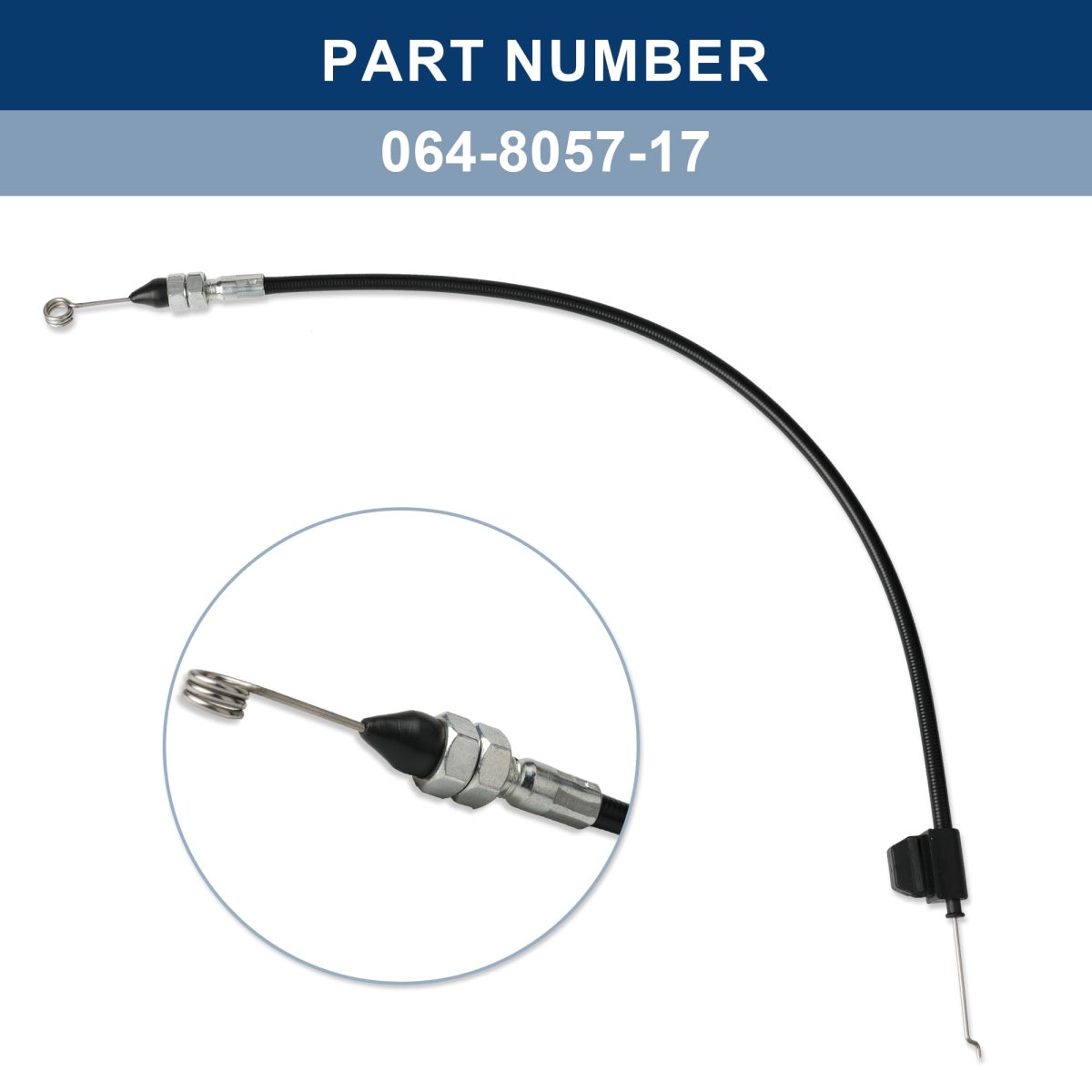 Brake Cable 18 37 In Long 064-8057-17 For Bad Boy Mz And Magnum 2017-2021 Models