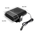 Car Heater 150w 12v Windshield Heating Fan Adjustable Angle With 2 Speed For Auto Window Defogger Defroster