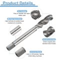 3pcs Spiral Flute Thread Taps 5 16-24 Unf 2b Machine Threading Tap Bit Uncoated Screw Tapping Repair Tool M2 High-speed Steel