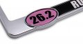 26 2 Marathon Runner Pink License Plate Frame Runner