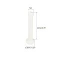 M3x20mm Threaded Nylon Phillips Cross Pan Head Machine Screws Bolts White 50pcs