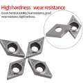 Cnc Carbide Inserts Blade Lathe Turning Tool Dcgt070204-ak 10pcs Set With Box