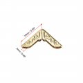 Uxcell Metal Book Corner Protectors Edge Cover Guard 15 X 2mm Gold Tone 30pcs
