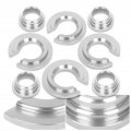 Ajp Distributors Chrome Collar Subframe Bushing Compatible Replacement For 180sx 200sx 240sx 300zx S13 S14 Sr20 Ka24 Upgrade 