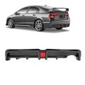 Jmtaat Rear Bumper Diffuser For 2006-2011 Honda Civic 4 Door Sedan Lower Lip Splitter Valance With Led Brake Light Spoiler 