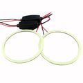 Grandviewtm White 2x 70mm 60smd Cob Led Angel Eyes Headlight Halo Ring Warning Lamp