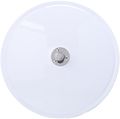 28491 10 5 In Convex Cross Over Mirror Assembly White Steel Round Safety With Rigid 90 Degree Bracket For Trucks Front Mount 