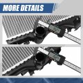 Dpi 13687 Factory Style 1-row Cooling Radiator Compatible With Jeep Compass Renegade 2 4l 2017-2022 Aluminum Core