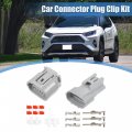 1 Set 3 Pin Ts Alternator Connector Adapter Male And Female Plug Clip Kit Replacement For Toyota