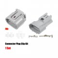 X Autohaux 1 Set 3 Pin Ts Alternator Connector Adapter Male And Female Plug Clip Kit Replacement For Toyota