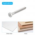 Uxcell Hex Head Lag Screws Bolts 20pcs 5 16 X 2-1 2 304 Stainless Steel Partial Thread Wood