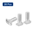 20pcs T-slot Bolts M8 X 20mm Hammer Head Bolt T Screw Drop-in Stud For 4040 Series Aluminum Extrusion Profile 304 Stainless