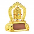 Car Spinning Prayer Wheel Solar Energy Decoration Tibetan Buddhist For Interior No Batteries Pray Peace