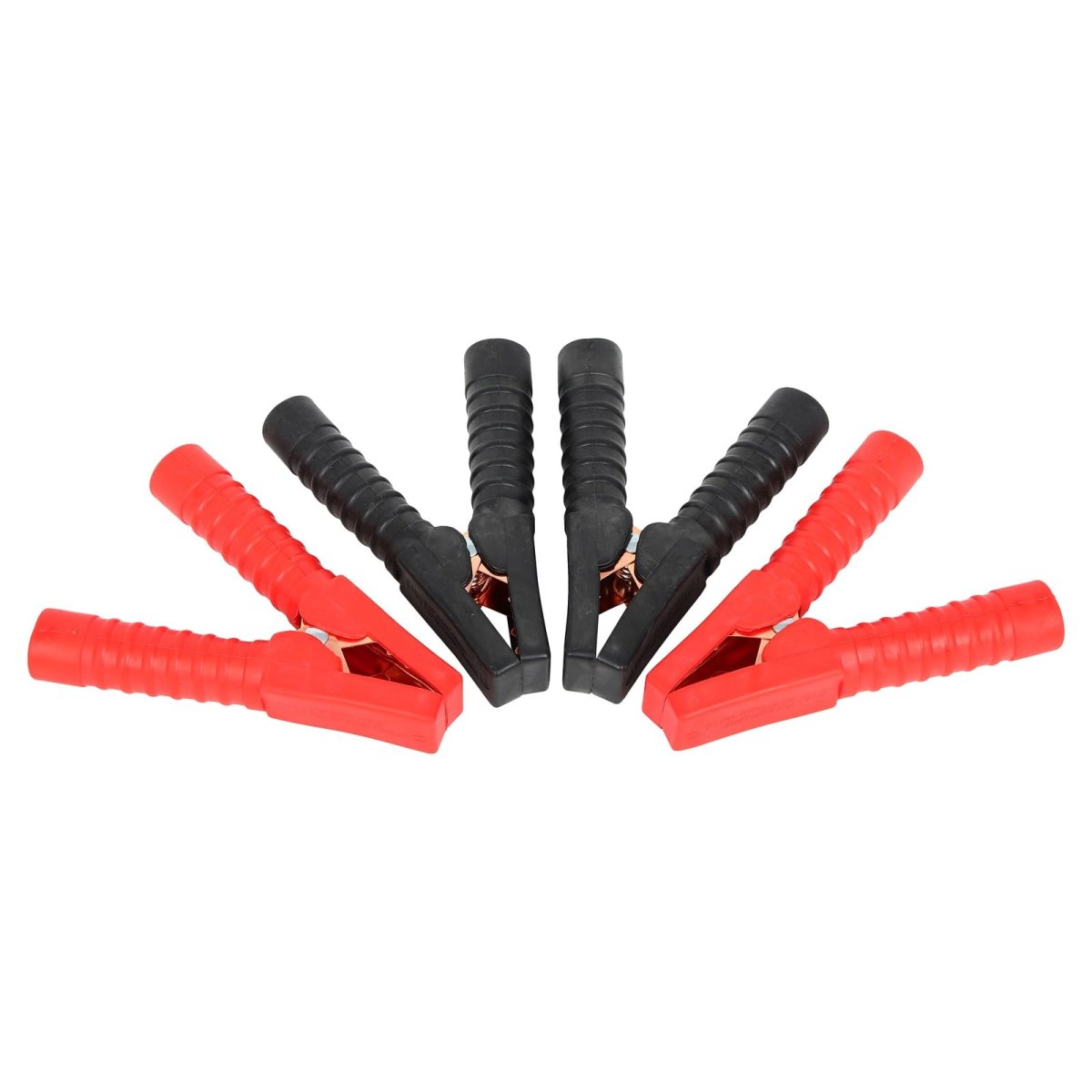 Heavy Duty Battery Jumper Cable Clamps 4 Piece Set 1500a Pure Copper Parrot Clips With Insulated Handles For Cars Suvs And