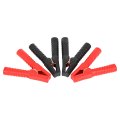 Heavy Duty Battery Jumper Cable Clamps 4 Piece Set 1500a Pure Copper Parrot Clips With Insulated Handles For Cars Suvs And 