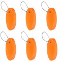 Zhinan 6pcs Orange Foam Floating Keychain Oval Ring Key Float For Boating Fishing Kite Surfing Sailing And Outdoor Sports 6 