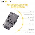 Ocpty Temp Aux Air Door Actuator Replacement 604-130 Fits For Chevrolet Trailblazer Gmc Envoy Isuzu Ascender Replace 15-72811