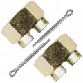 Caltric 2x Rear Axle Castle Nut With Pin For Polaris Scrambler 500 2x4 2001-2002 4x4 1997 1998 1999 2000-2012