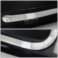 Auto Dynasty Led Drl L-bar Black Housing Clear Corner Projector Headlight Lamps Tool Kit Compatible With Ford Mustang 99-04