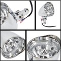 Gxywady Motorcycle 4 5 Inch Headlight Visor Style Head Light Replacement For Sportster Xl Dyna Softail Bobber