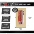 Abn Jumbo Spiral Flute Extractor 9 Piece Easy Out Bolt Screw Set Square Shank Reverse Bit With Wood Case