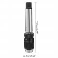 Uxcell Keyless Drill Chuck Mt4 Morse Taper Mount Adjustable 1 32 -1 2 1mm-13mm 3-jaw For Lathes Milling Drilling Machine