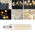 Walfront E12 Led Corn Dimmable Bulb 1200lm 136led High Power Light For Chandelier Ceiling Wall Lamp 110v Warm White Lighting