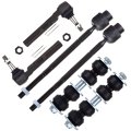 6pc Suspension Kit Front Inner And Outer Tie Rod Ends Sway Bar End Links Es3455 Ev408 K6600 For 2004 2005 Chevrolet Classic 