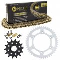 Niche Drive Sprocket Chain Combo For Suzuki Dr350 Front 14 Rear 47 Tooth 520v-x X-ring 110 Links