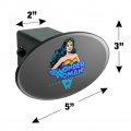 Wonder Woman 80th Classic Comic Smile Oval Tow Trailer Hitch Cover Plug Insert