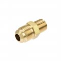 Uxcell Brass Pipe Fitting 3 8 Sae Flare To 1 4npt Male Thread Tubing Adapter Hose Connector For Air Conditioner Refrigeration